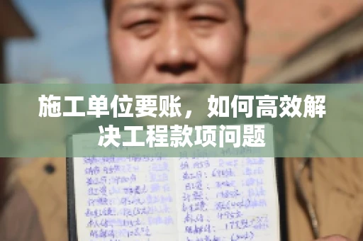 施工单位要账，如何高效解决工程款项问题