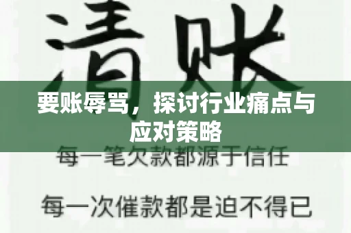 要账辱骂，探讨行业痛点与应对策略