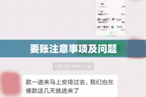 要账注意事项及问题 要账注意事项及问题