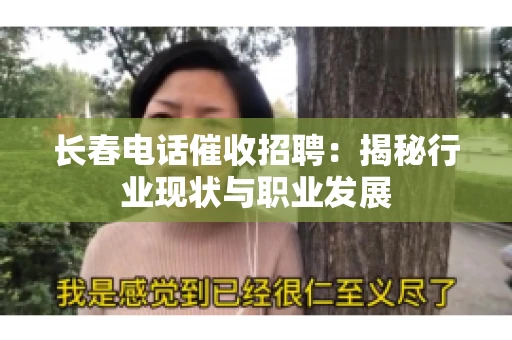 长春电话催收招聘：揭秘行业现状与职业发展